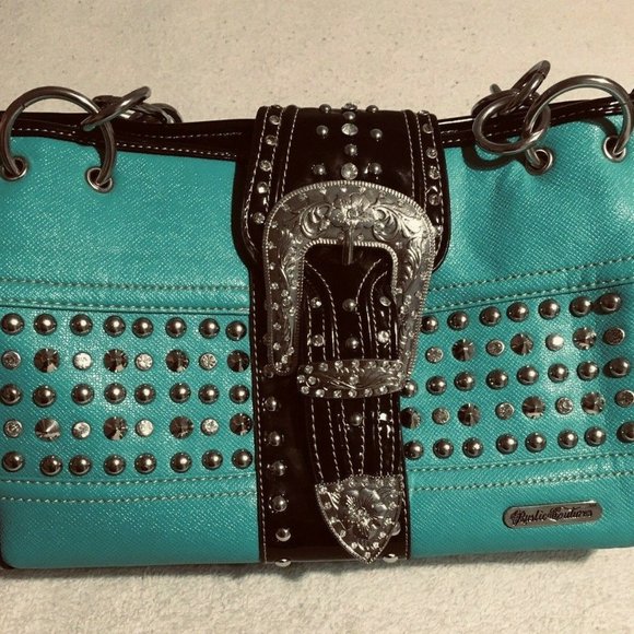 Rustic Couture Studded Purse - Picture 5 of 10
